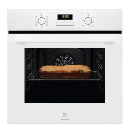 Electrolux EOF3H40BW Beépíthető Sütő,65 L,Teleszkópos sütősín nélkül,Gőztisztítás