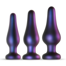 Hueman Comets - szilikon anál plug szett (3 részes, lila)
