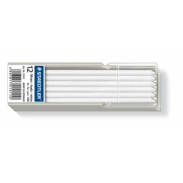 STAEDTLER Jelölőkréta hegy, mindenre író, lemosható (omnichrom), STAEDTLER "Lumocolor 218", fehér