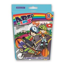 GRANIT Filctoll készlet, GRANIT "Arti Kids", 12 különböző szín