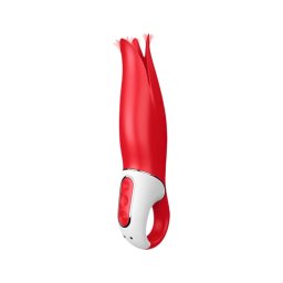 Satisfyer Power Flower - akkus, vízálló vibrátor (piros)