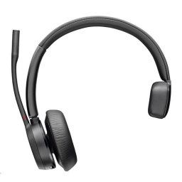 Poly Voyager 4310 MS Teams vezeték nélküli headset, BT700 USB-C adapter, mono, töltőállvány