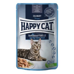 Happy Cat Culinary Quellwasser Forelle alutasakos eledel - Pisztráng 6 x 85 g