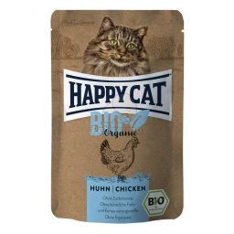 Happy Cat Bio Organic alutasakos eledel - Baromfi 6 x 85 g