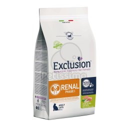 Exclusion Monoprotein Vet Diet Renal Phase I Cat száraztáp - sertés, borsó & rizs 1,5 kg