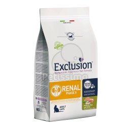 Exclusion Monoprotein Vet Diet Renal Phase II Cat száraztáp - sertés, borsó & rizs 1,5 kg