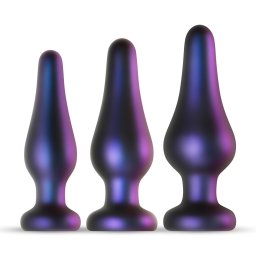 Hueman Comets - szilikon anál plug szett (3 részes, lila)