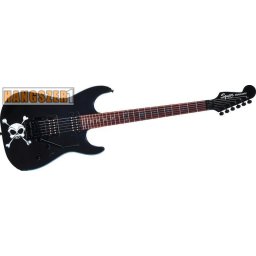 SQUIER SHOW MASTER SKULL fekete elektromos gitár