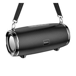 HOCO HC5 bluetooth hordozható hangszóró (v5.3, 2x15W, 3600mAh belső akku, TF/microSD, USB, AUX + vállpánt) FEKETE