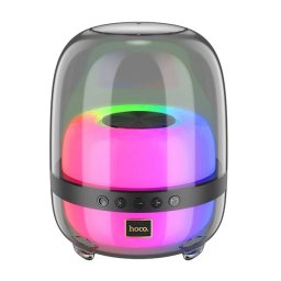 HOCO BS58 bluetooth hordozható hangszóró (v5.1, 1800mAh belső akku, TF kártyaolvasó, USB, AUX, LED világítás) FEKETE