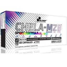 Chela MZB Sport formula 60 db kapszula, kelát-Albion, magnézium, cink, b6-vitamin - Olimp Sport Nutrition
