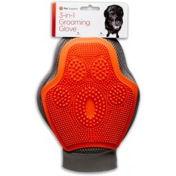 3-in-1 Grooming Glove Dog - Kutyamosó, masszírozó és szőrfelszedő kesztyű gazdiknak