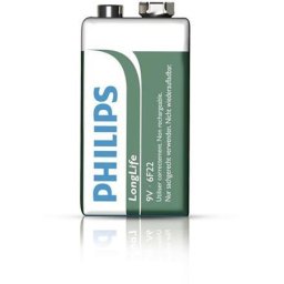 Philips 9V LongLife cink-klorid akkumulátor - 1db