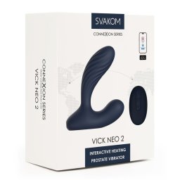 Svakom - Vick Neo 2, interaktív okos análvibrátor, melegítő funkcióval (kék) (APP-os)