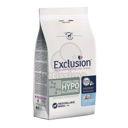 Exclusion Monoprotein Vet Diet Hypoallergenic Medium&Large Breed (>10kg) száraz kutyatáp - hidrolizált hal & kukorica keményítő 2 kg