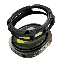 SPIGEN RUGGED ARMOR műanyag óra keret (ütésállóság) FEKETE Samsung Galaxy Watch 8 eSIM 44mm (SM-L335), Galaxy Watch 8 44mm (SM-L330)