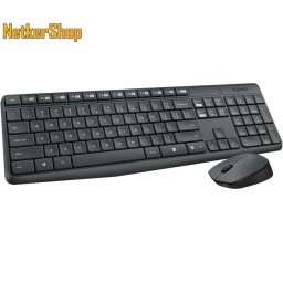 Logitech MK235 wireless USB HUN szürke multimédiás billentyűzet + egér (2 év garancia)