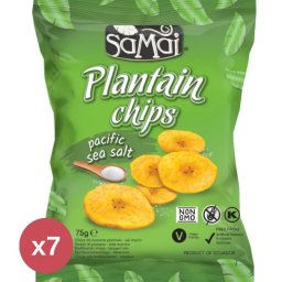Samai Plantain chips tengeri sós 7X75 g