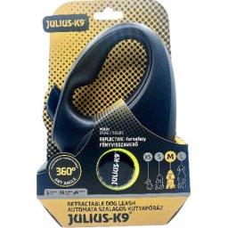 Julius-K9 automata szalagpóráz (XS | 3 m | 12 kilós kutyáig | Neon sárga)