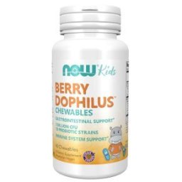 Now Berry Dophilus gyerek probiotikum erdei gyümölcs ízű rágótabletta - 60db