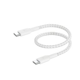 Belkin BOOST CHARGE USB-C/USB-C kábel, 15 cm, fehér – strapabíró