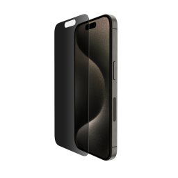 Belkin SCREENFORCE™ TemperedGlass Privacy Anti-Mikrobiális védőüveg iPhone 15 Pro készülékhez