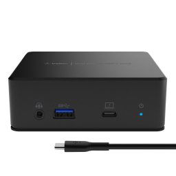 Belkin USB-C Dual Display Docking Station - 2x HDMI, USB-C, 3x USB-A, RJ45, hang, tápellátás, tápellátás