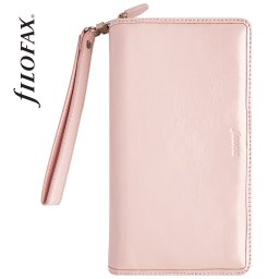 Filofax Malden Personal Compact Zip csuklópánttal Pink