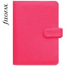 Filofax Saffiano Fluoro Personal Pink