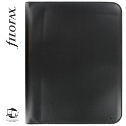 Filofax Metropol Mappa A4 Zip Kivehető gyűrűvel Fekete