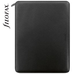 Filofax Saffiano mappa A4 Zip Fekete