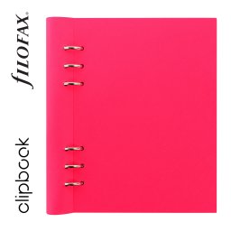 Filofax Clipbook Saffiano Fluoro A5 Pink