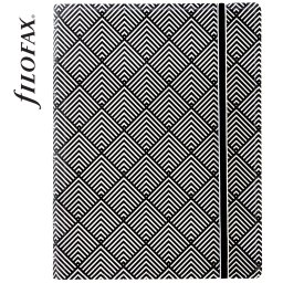 Filofax Notebook Impressions A5 Fekete-Fehér Deco