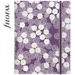 Filofax Notebook Impressions A5 Lila-fehér