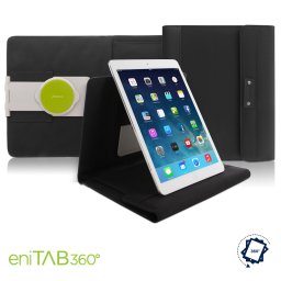 Filofax Tablet Case Borító nagy Microfiber Rejtett mágnes Fekete