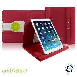 Filofax Tablet Case Borító nagy Microfiber Rejtett mágnes Piros