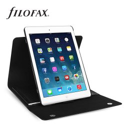 Filofax Tablet Case Borító nagy Nappa Rejtett mágnes Fekete