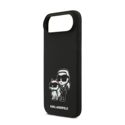 KARL LAGERFELD LIQUID SILICONE K&CH MAGSAFE szilikon telefonvédő (ütésállóság, MagSafe) FEKETE Apple iPhone 17 Air