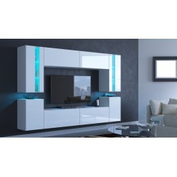 PRINCE CONCEPT 24 MAGASFÉNYŰ FEHÉR NAPPALI BÚTOR (240cm)