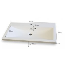 Mosdó 80 cm - LUNA - DREAM - IBIZA mosdó szekrényekhez