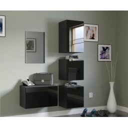 Prince gloss modern f1 előszoba bútor magasfényű feKETE