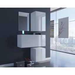 Prince Gloss modern f2 előszoba bútor magasfényű fehér