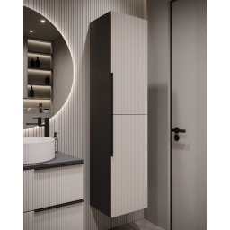 Mylife klerk függőleges fürdőszoba szekrény antracit/kasmír (150cm)