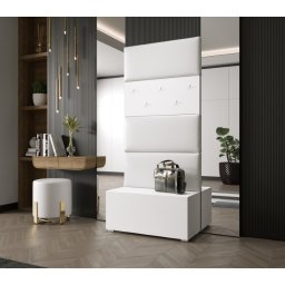 Prince smart 76 előszoba gardróbszekrény matt fehér