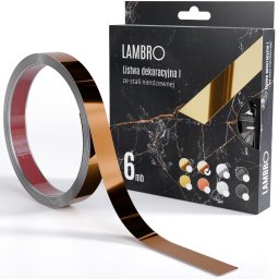 ambro öntapadós díszcsík réz fényes 10-20mm