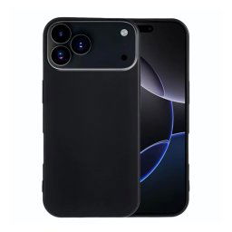 Szilikon telefonvédő (matt) FEKETE Apple iPhone 17 Pro