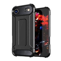 Defender szilikon telefonvédő (ütésállóság, légpárnás sarok, fémhatás) FEKETE Apple iPhone 17 Air