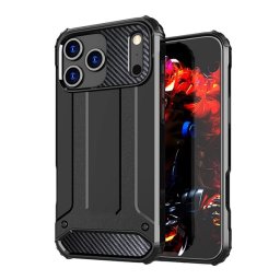 Defender szilikon telefonvédő (ütésállóság, légpárnás sarok, fémhatás) FEKETE Apple iPhone 17 Pro