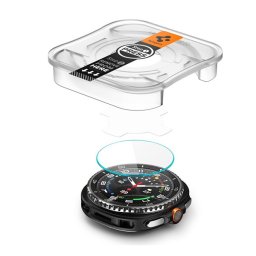 SPIGEN EZ FIT kijelzővédő üveg 2db (2.5D, 0.2mm, ultravékony, 9H) ÁTLÁTSZÓ Samsung Galaxy Watch 8 Classic eSIM 46mm (SM-L505), Galaxy Watch 8 Classic 46mm (SM-L500)