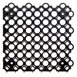 Rojaplast Ekogrid műanyag kültéri burkolat, gyeprács 50x50x4 cm - fekete